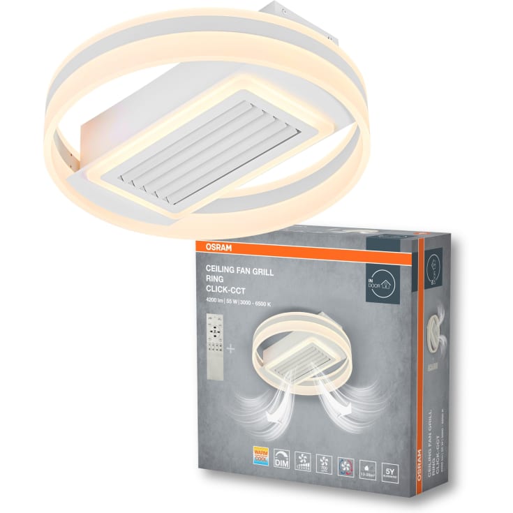 Osram Grill taklampe med vifte