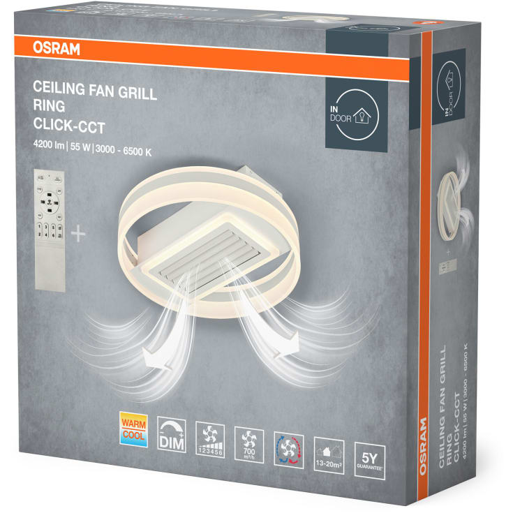 Osram Grill plafond med ventilator