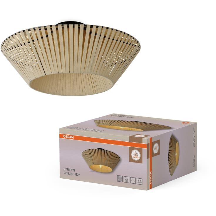 Osram Decor Stripes loftlampe, beige