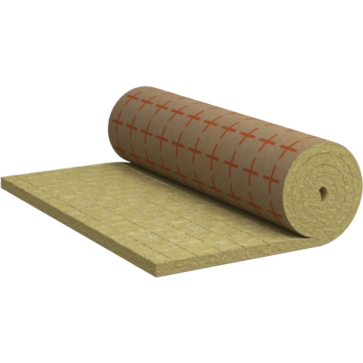 Rockwool Prolit Lamella Mat lamelmåtte med papirbane, 20 mm isoleringstykkelse, 10x1 meter
