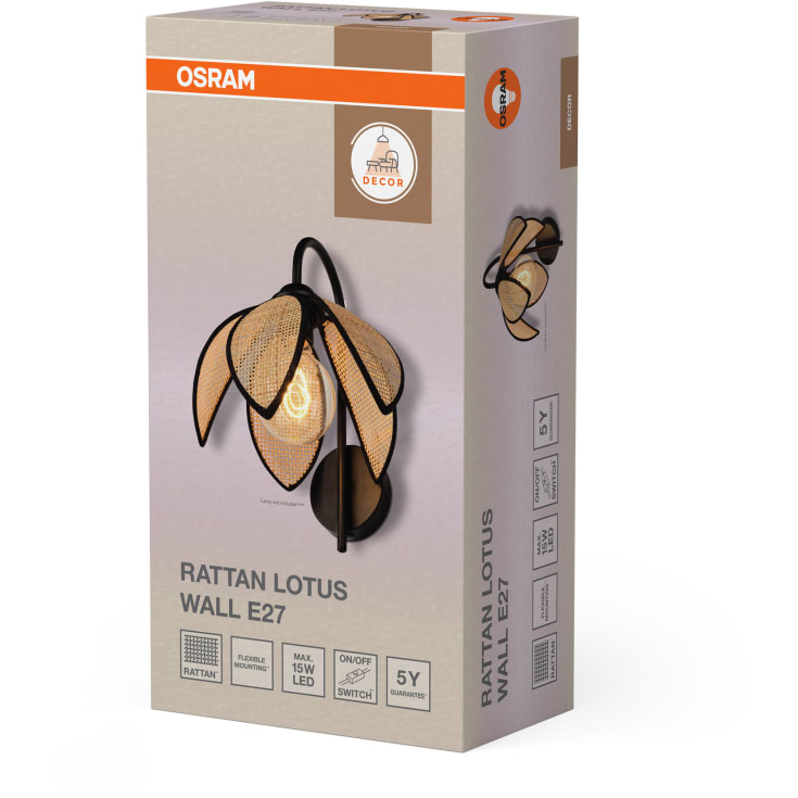 Osram Decor Rattan Lotus væglampe