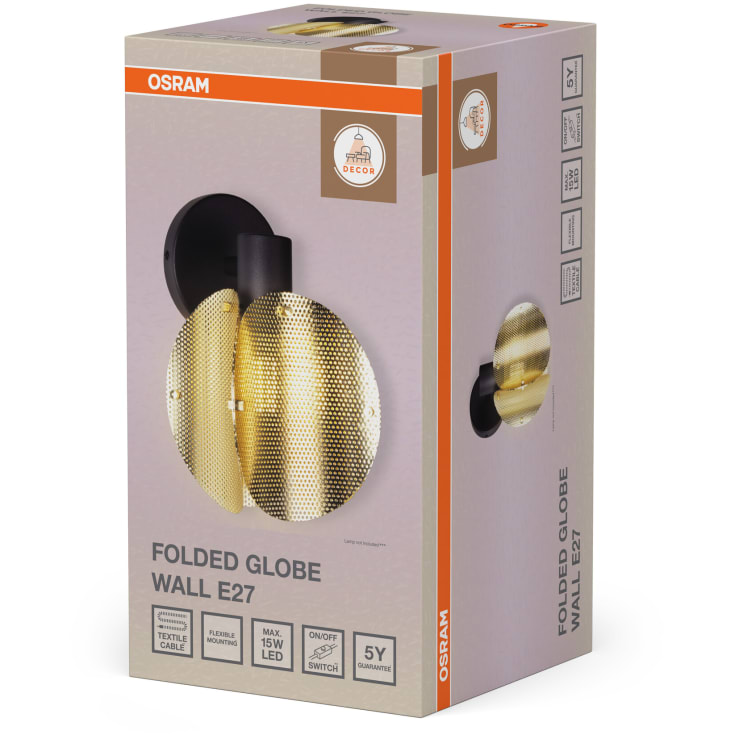 Osram Decor Folded Globe vegglampe