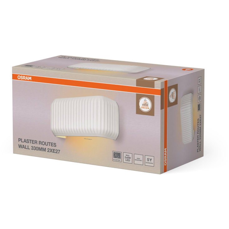 Osram Decor Plaster Routes væglampe, 33 cm