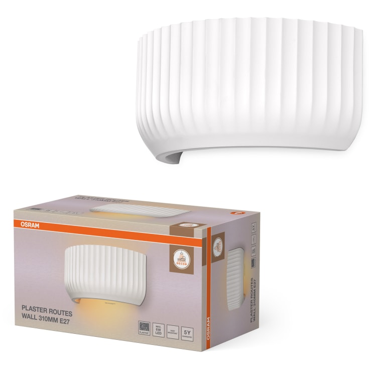 Osram Decor Plaster Routes væglampe, 31 cm