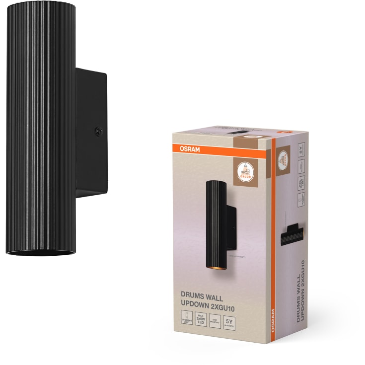 OSRAM DECOR Drums Wall updown 2XGU10 sort