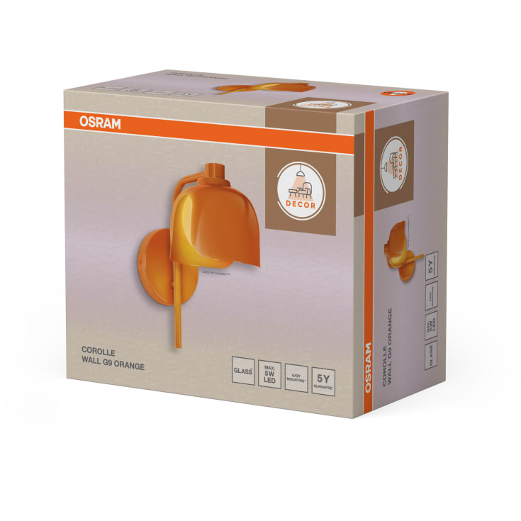 Osram Decor Corolle væglampe, orange