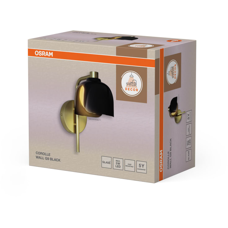 Osram Decor Corolle væglampe, sort