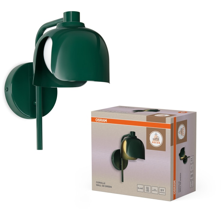 Osram Decor Corolle vegglampe, grønn