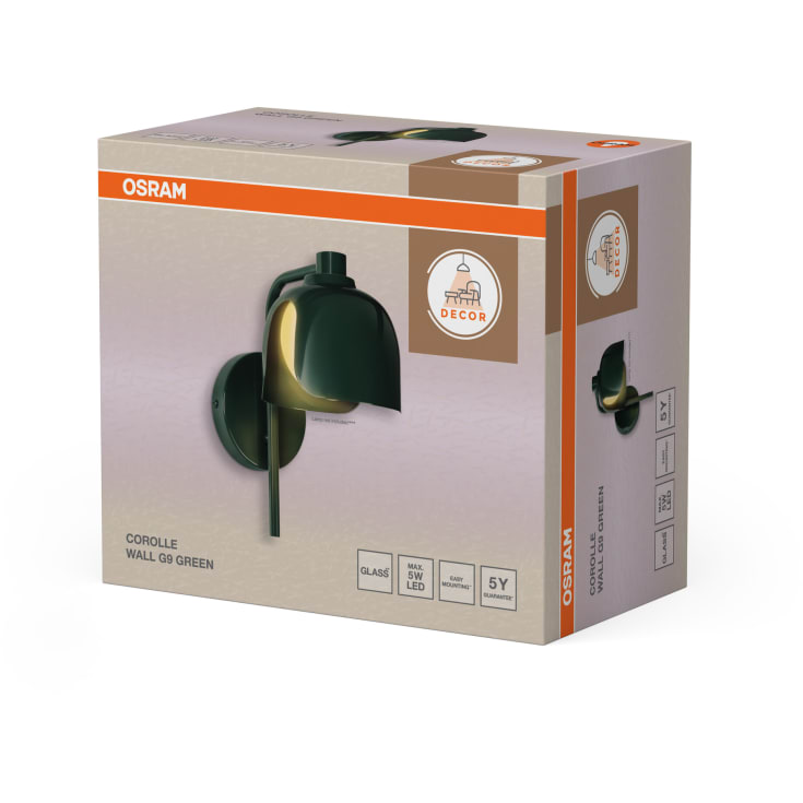 Osram Decor Corolle væglampe, grøn