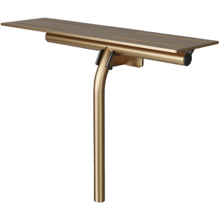 Scandtap Style brusehylde med bruseskraber, børstet messing