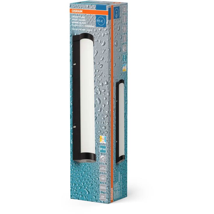 Osram Orbis Tube spejllampe, 40 cm, sort