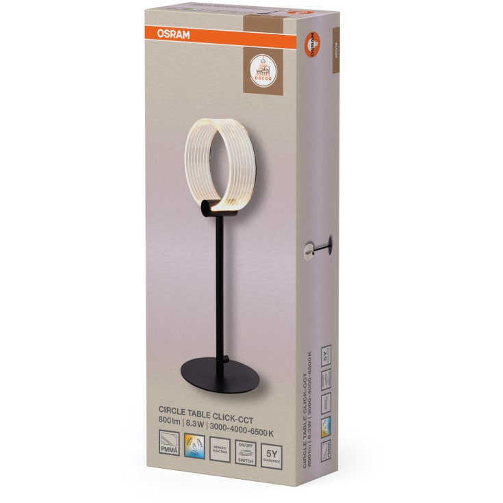 OSRAM DECOR Circle Table Click CCT 800lm 8,3W/830+840+865 sort