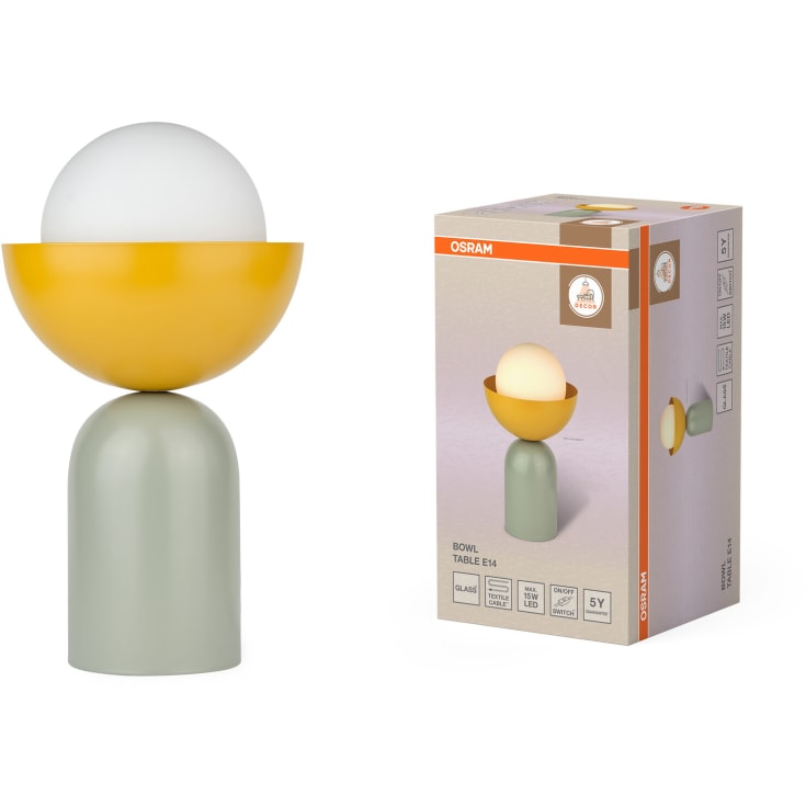 OSRAM DECOR Bowl Table E14 grøn