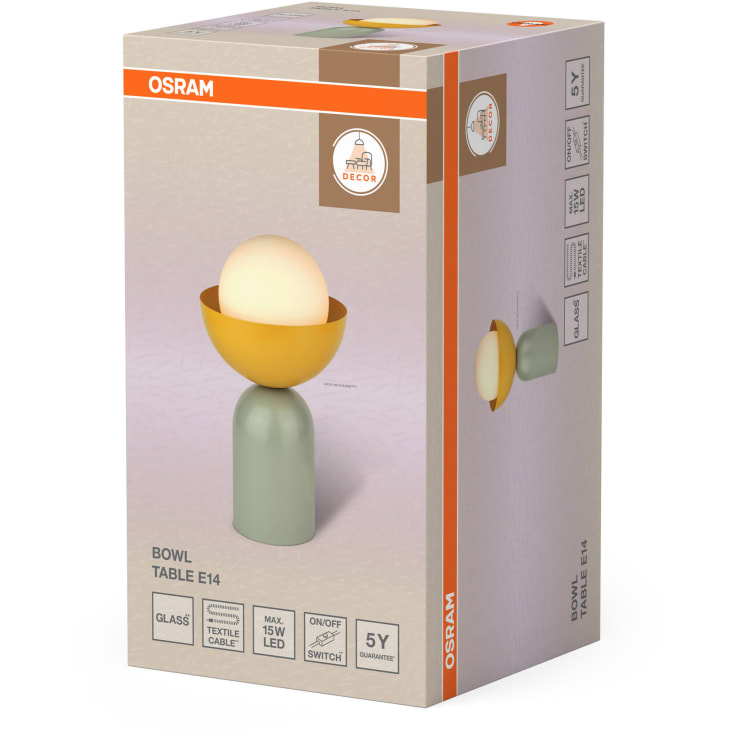 OSRAM DECOR Bowl Table E14 grøn