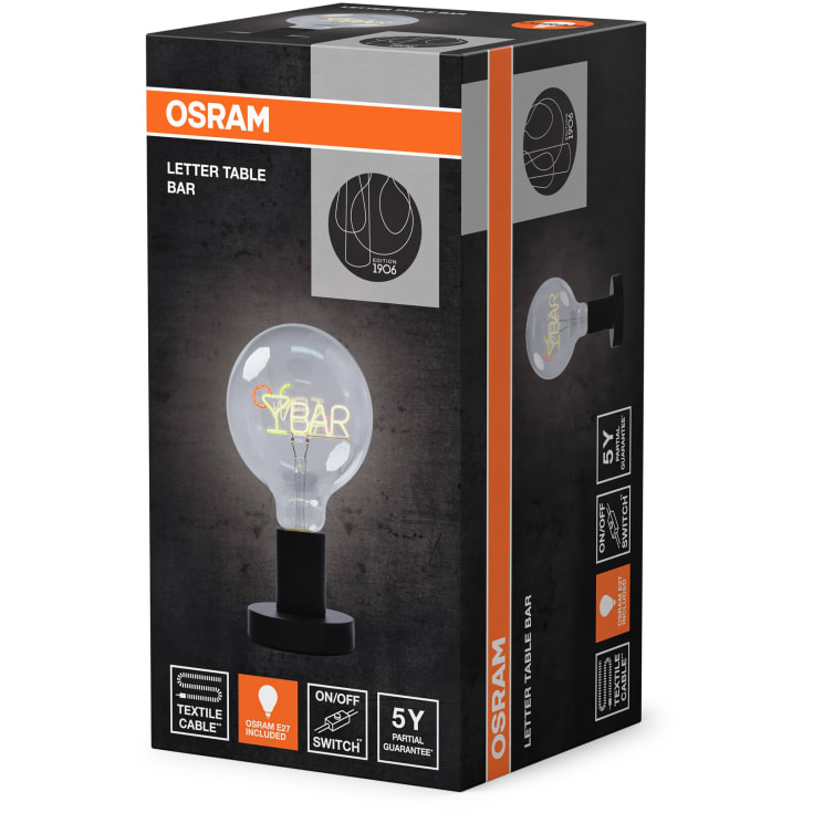 OSRAM 1906 Letter Table Bar 1,2W E27