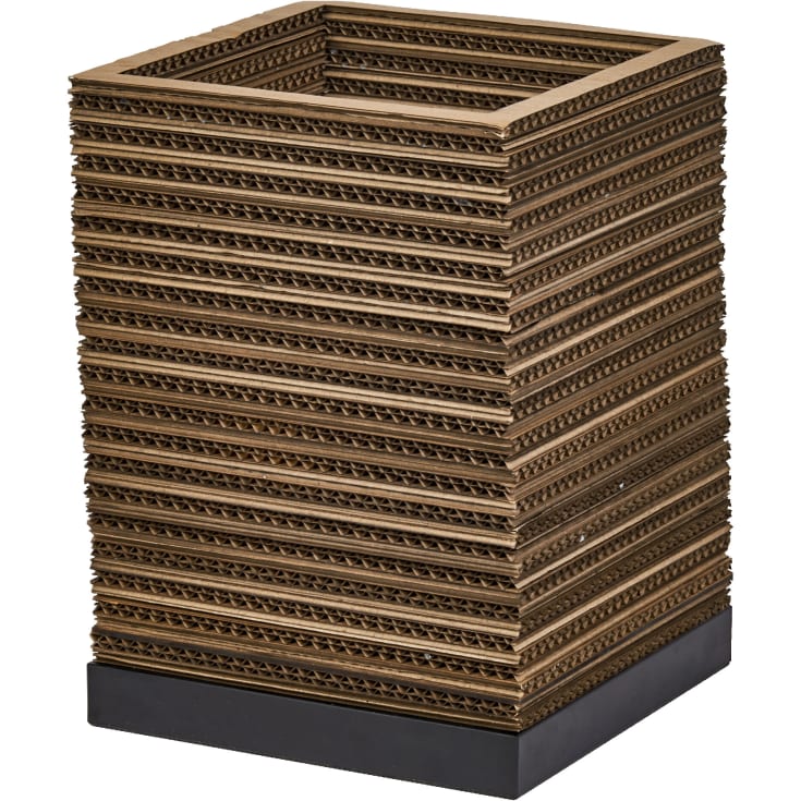 OSRAM DECOR Cardboard Square Table 1XE27 brun