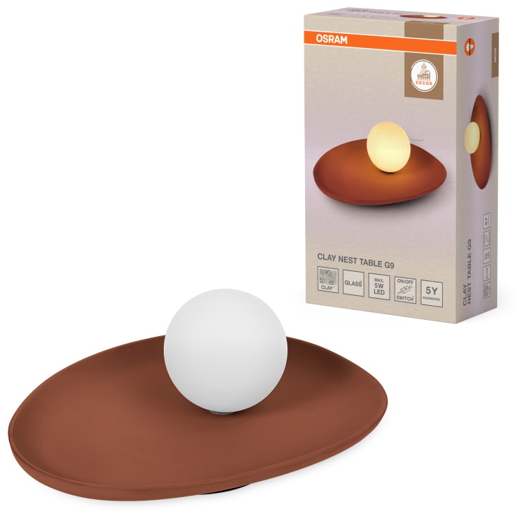 OSRAM DECOR Clay Nest Table 1XG9 brun