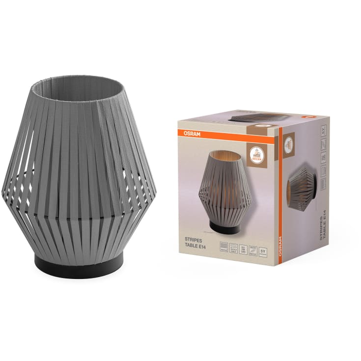 Osram Decor Stripes bordslampa, grå