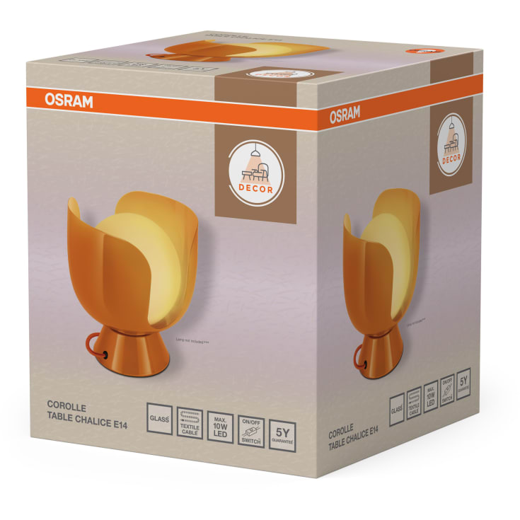 Osram Decor Corolle Chalice bordlampe, orange