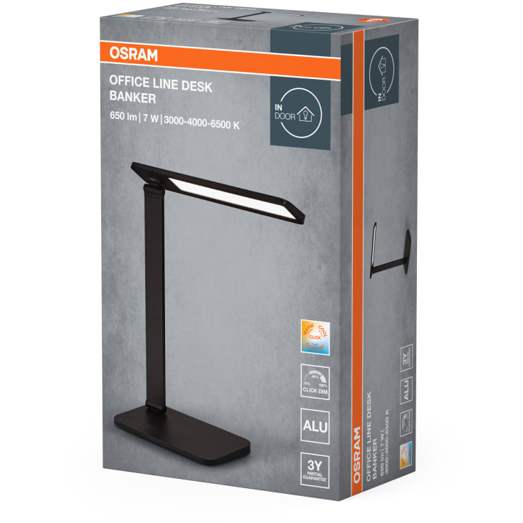 Osram Office Banker skrivebordslampe, 7,5W, sort