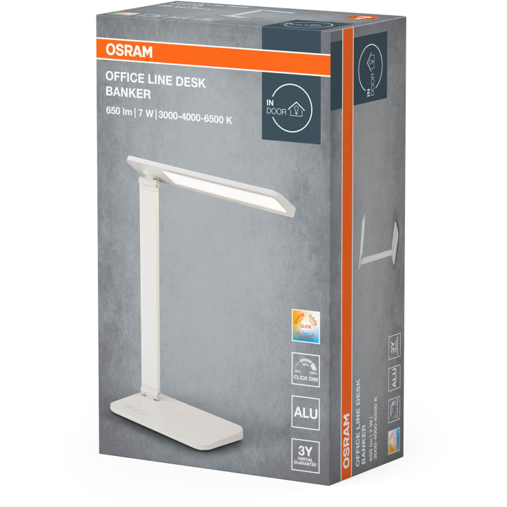 Osram Office Banker skrivbordslampa, 7,5W, vit
