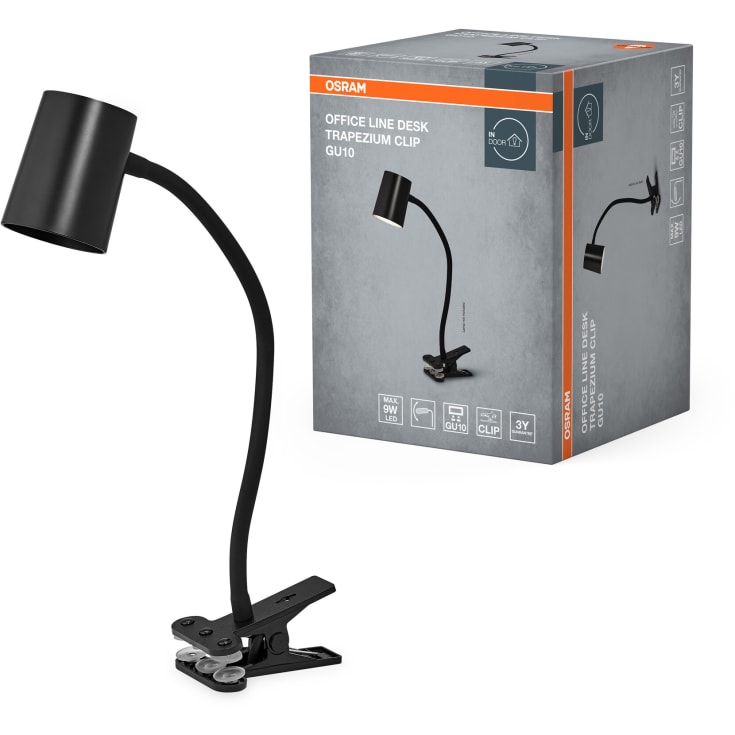 Osram Trapezium klemlampe, sort