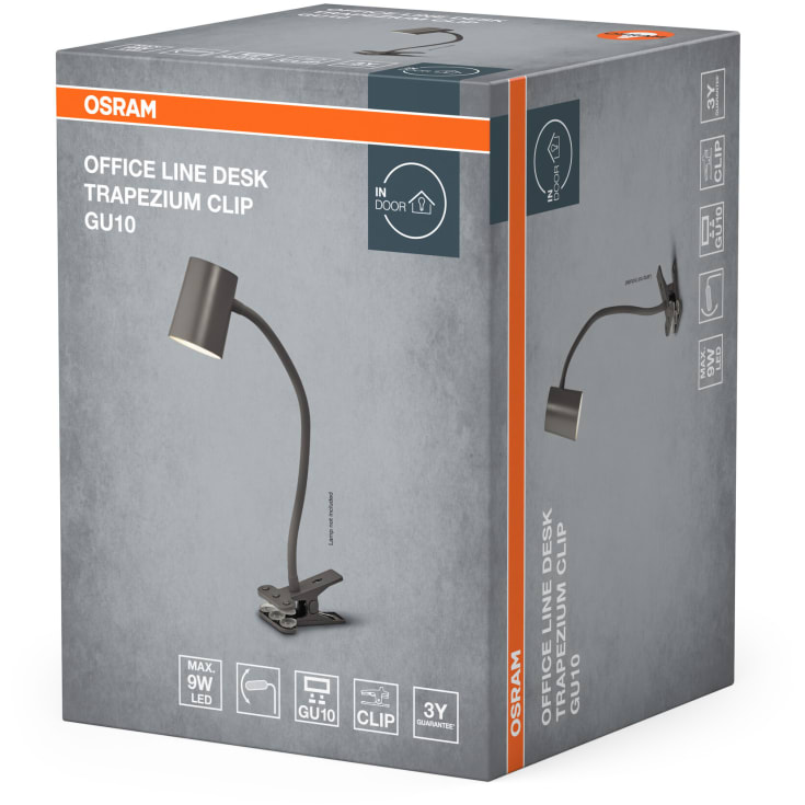 Osram Trapezium klemlampe, grå