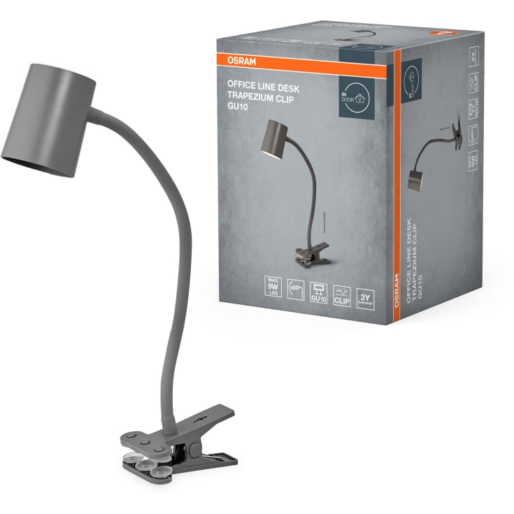Osram Trapezium klemlampe, grå