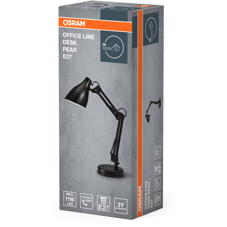 Osram Office skrivebordslampe, sort