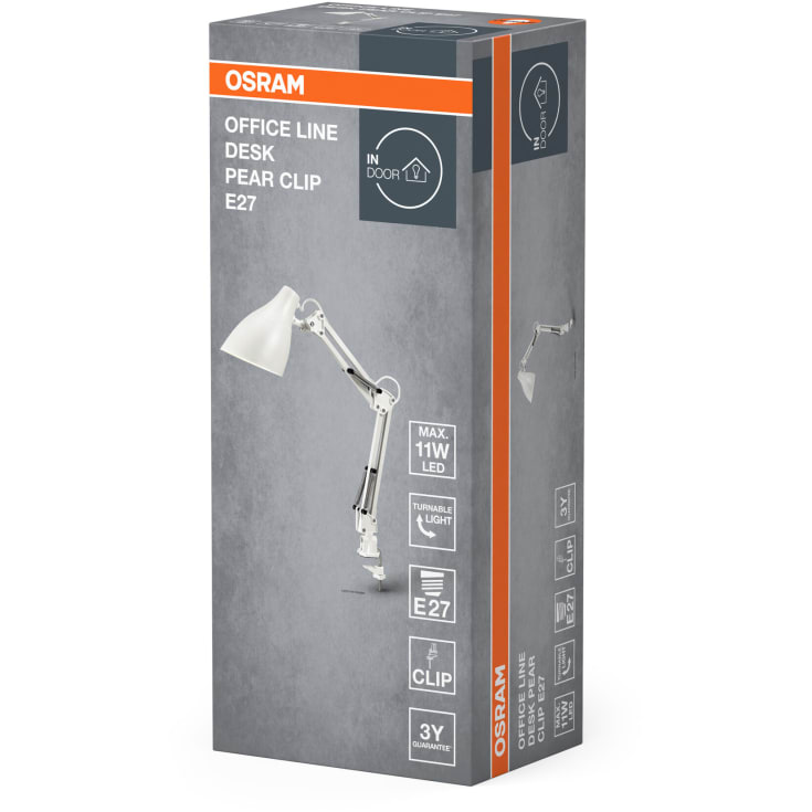 Osram Office klemmelampe, hvid