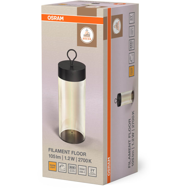 Osram Decor uppladdningsbar utomhus bordslampa
