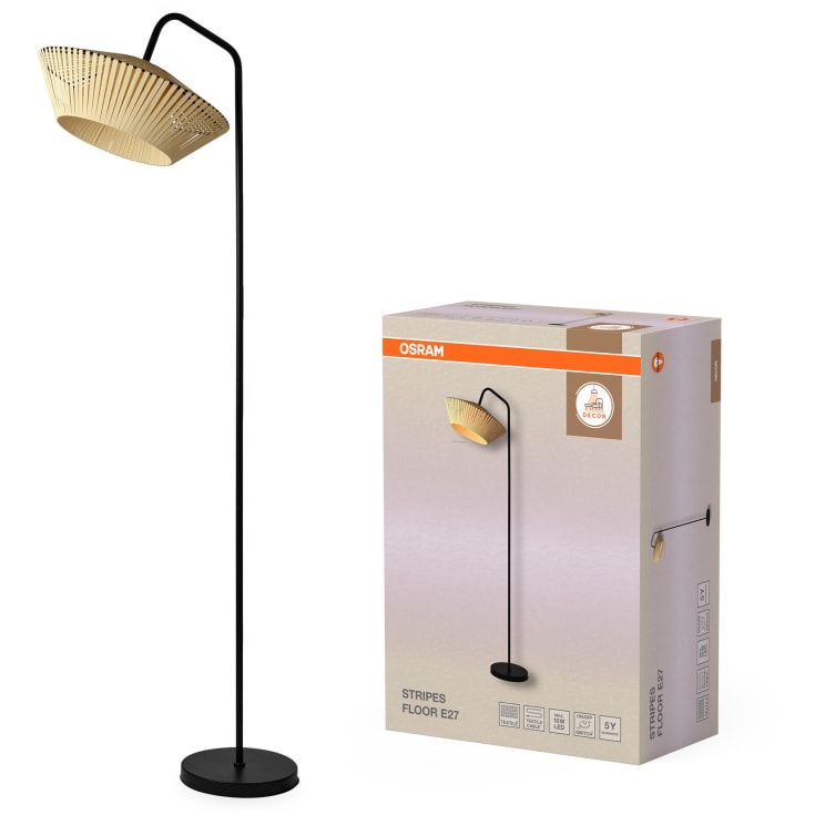 Osram Decor Stripes golvlampa, beige