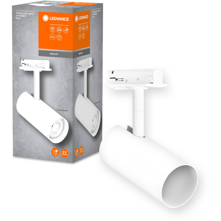 Osram Tracklight 1F Cylinder skinnespot, hvid
