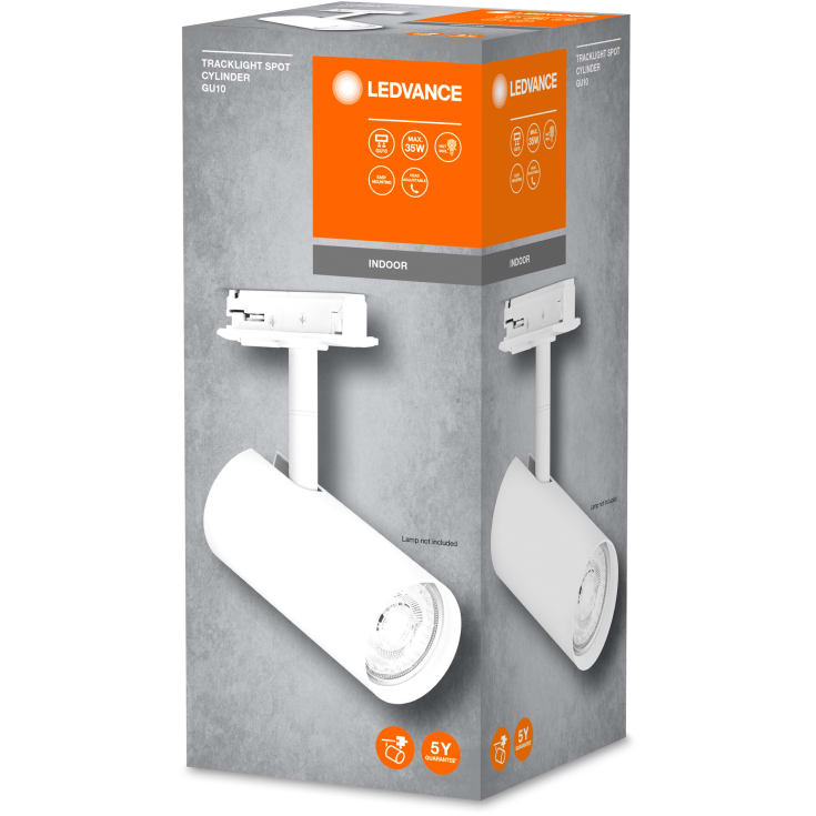 Osram Tracklight 1F Cylinder skinnespot, hvid