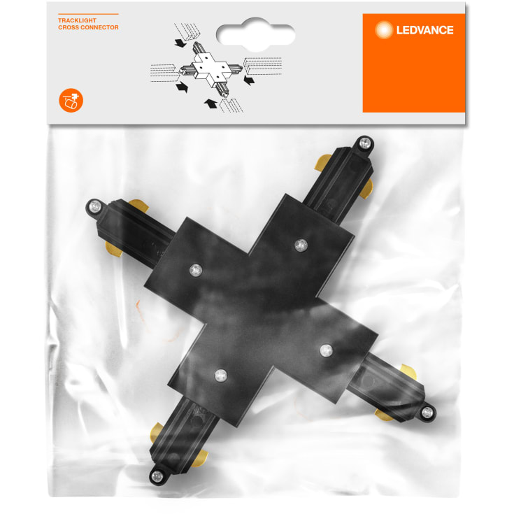 Osram Tracklight 1F X-stycke, svart