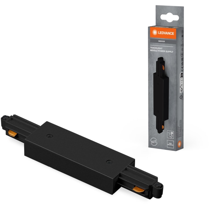 Osram Tracklight 1F mittanslutning, svart
