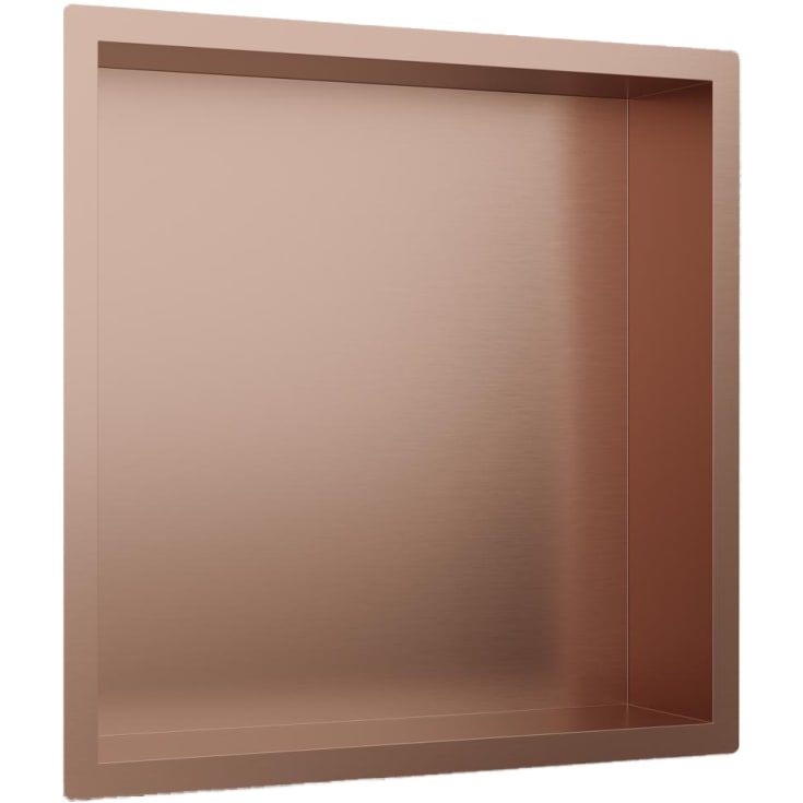 Scandtap Style duschhylla, 33x33 cm, borstad koppar