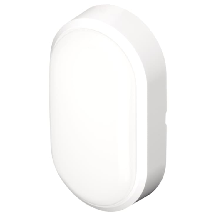 4lite Pylus Oval utomhus vägglampa, vit