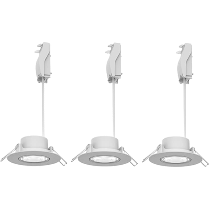 Philips Cilantro downlight, vit, 3-pack