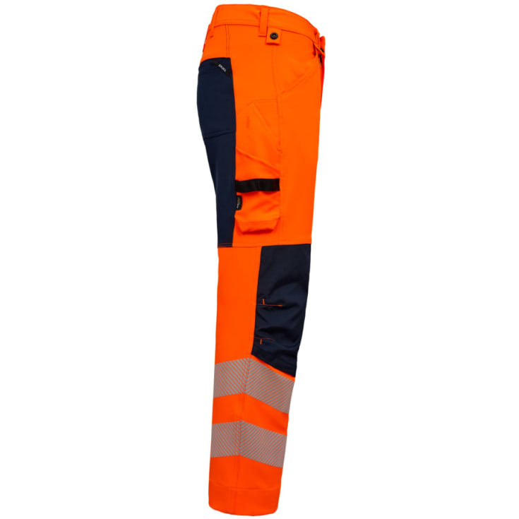 Engel Safety arbejdsbukser full stretch, Orange/Blue Ink, 124