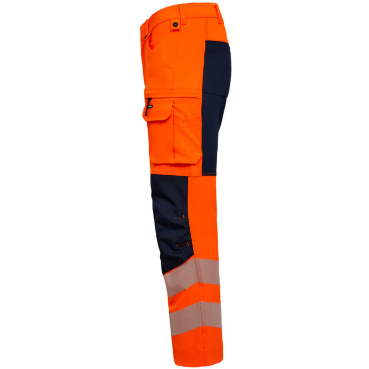 Engel Safety arbejdsbukser full stretch, Orange/Blue Ink, 124