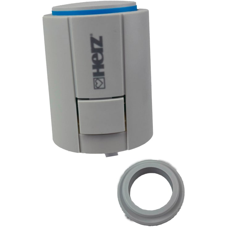 24 V telestat til styring af individuelle gulvvarmekredse.