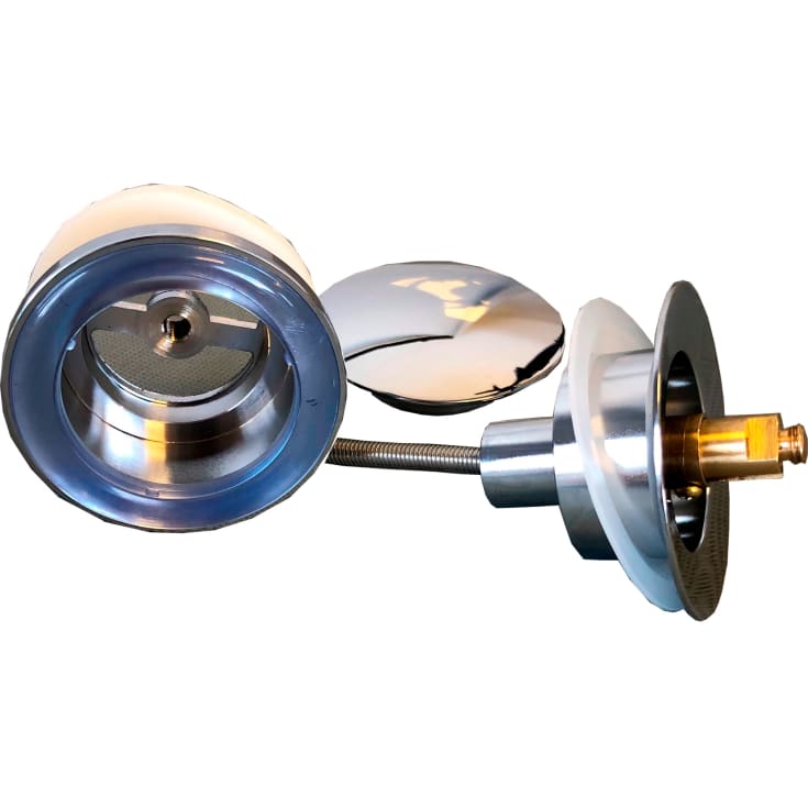 K. Neerskov bottenventil, push-open, krom