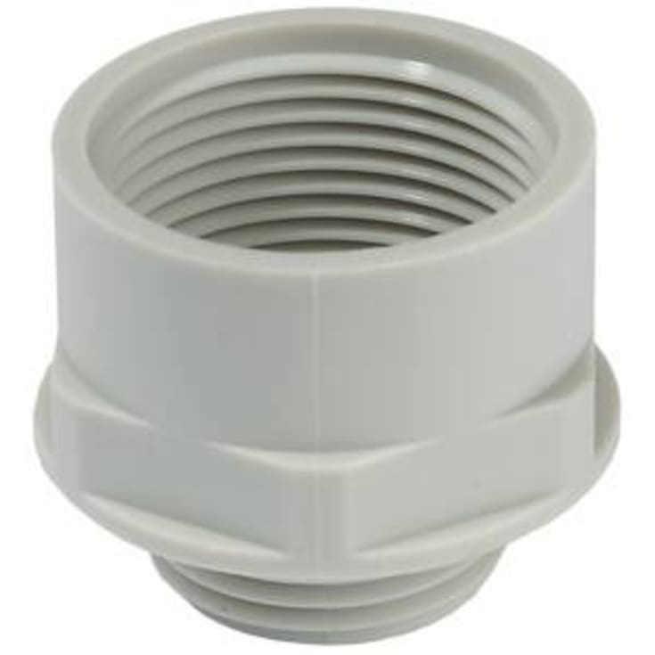 5 stk Forøgelsesmuffe M50-M63 polyamid grå