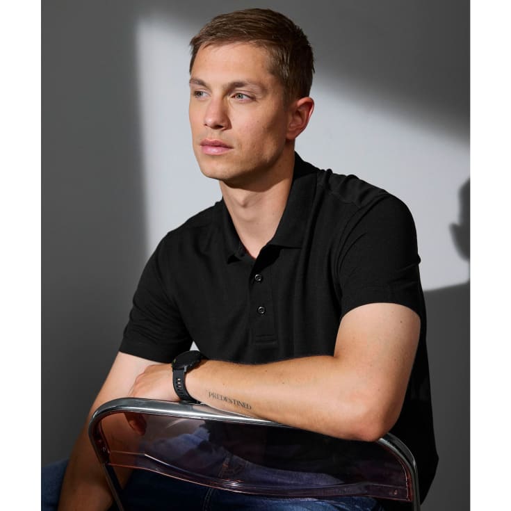 ID Ease polo T-shirt, Sort, 3XL