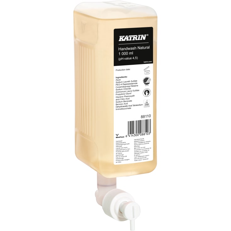 Katrin krämtvål för dispenser, parfymfri, 1000 ml