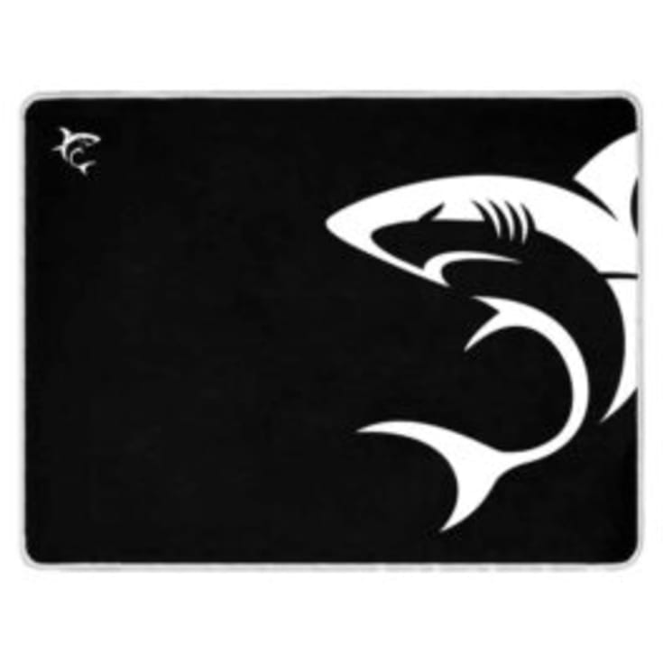 WhiteShark Shark L spelmusmatta, svart/vit
