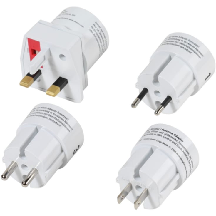 Vivanco rejseadapter, Europa / USA