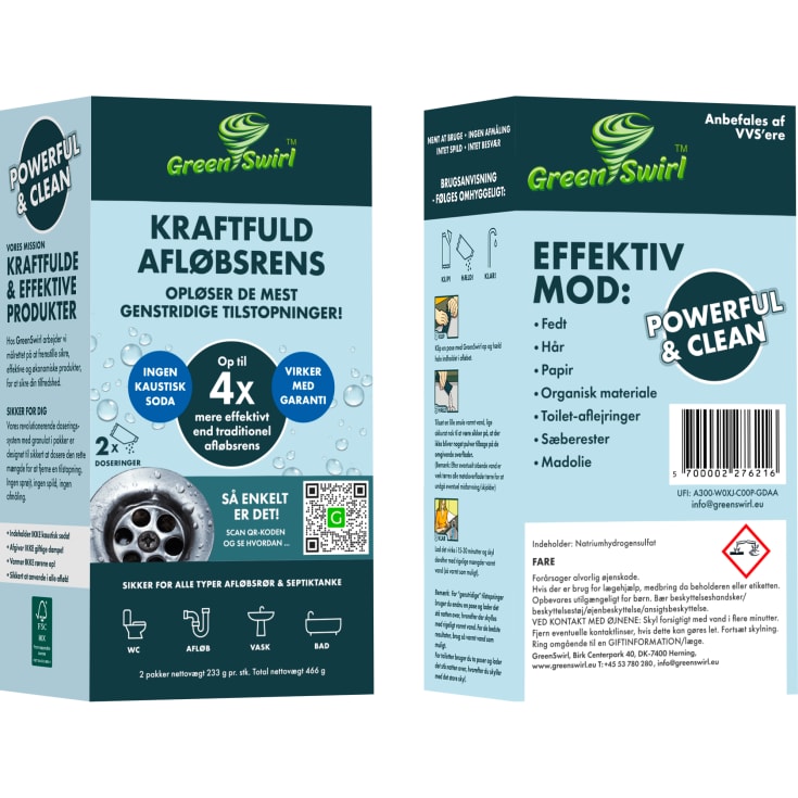 GreenSwirl afløbsrens