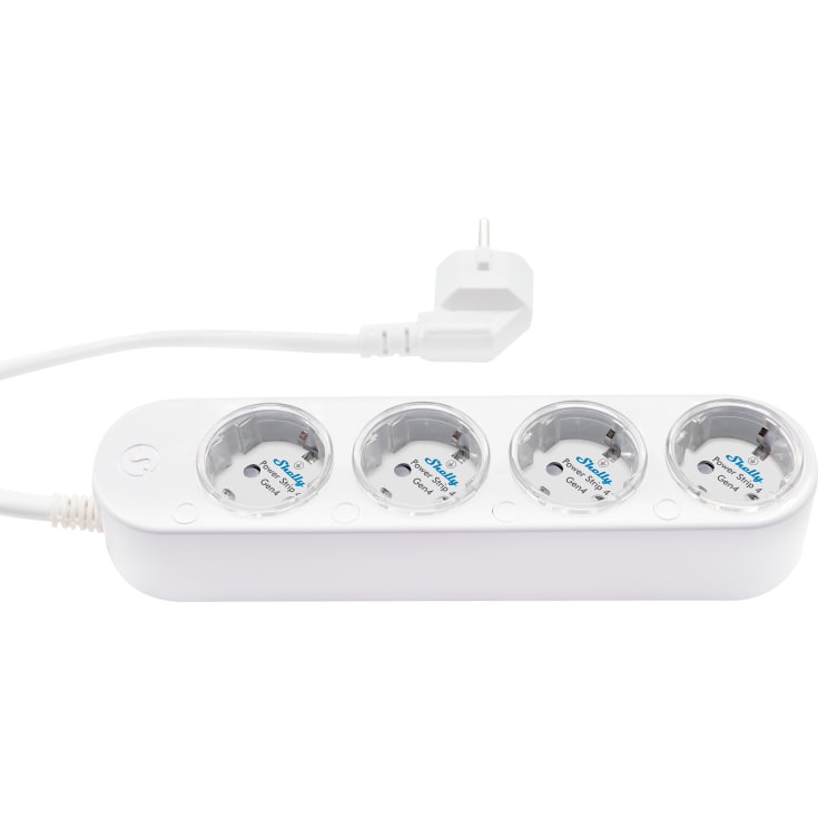 Shelly Gen4 stikdåse, Wi-Fi & Zigbee, hvid